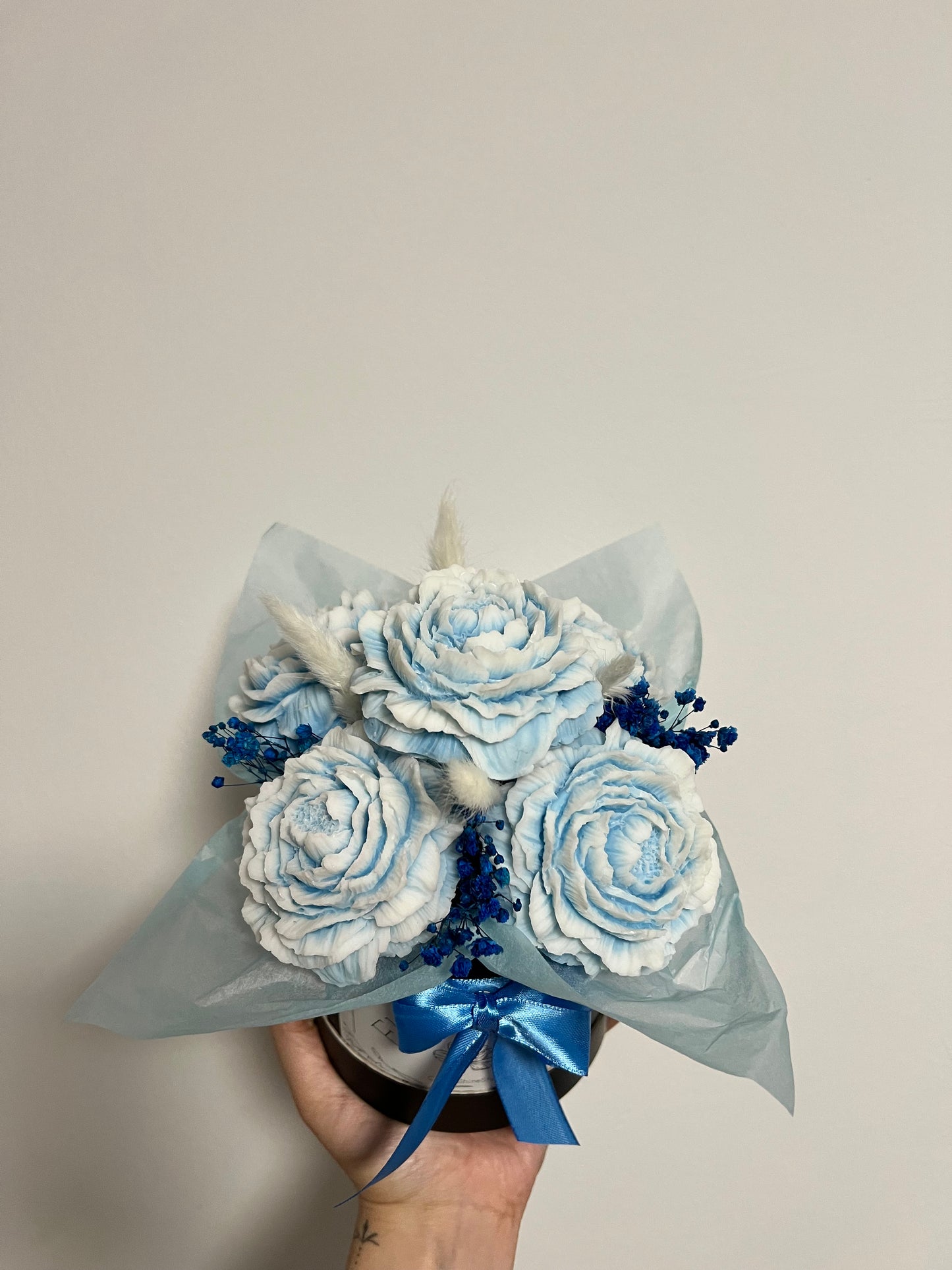Flowerbox Blau / Schwarz