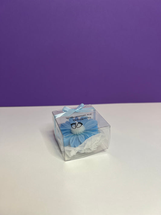 Baby Shower-Blumenbox Blau