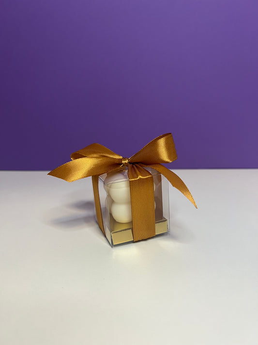 Gastgeschenk Mini Bubble Kerze - Gold