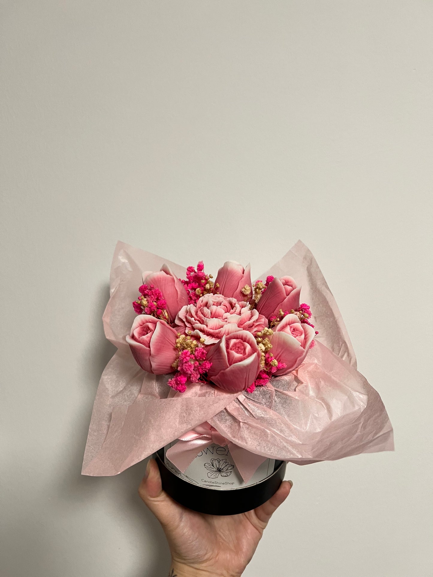 Flowerbox Rosa / Schwarz