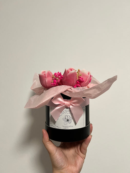 Flowerbox Rosa / Schwarz