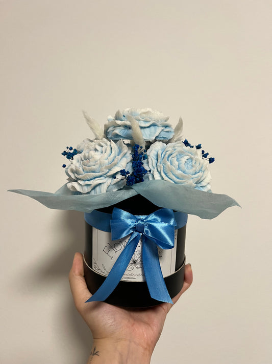 Flowerbox Blau / Schwarz