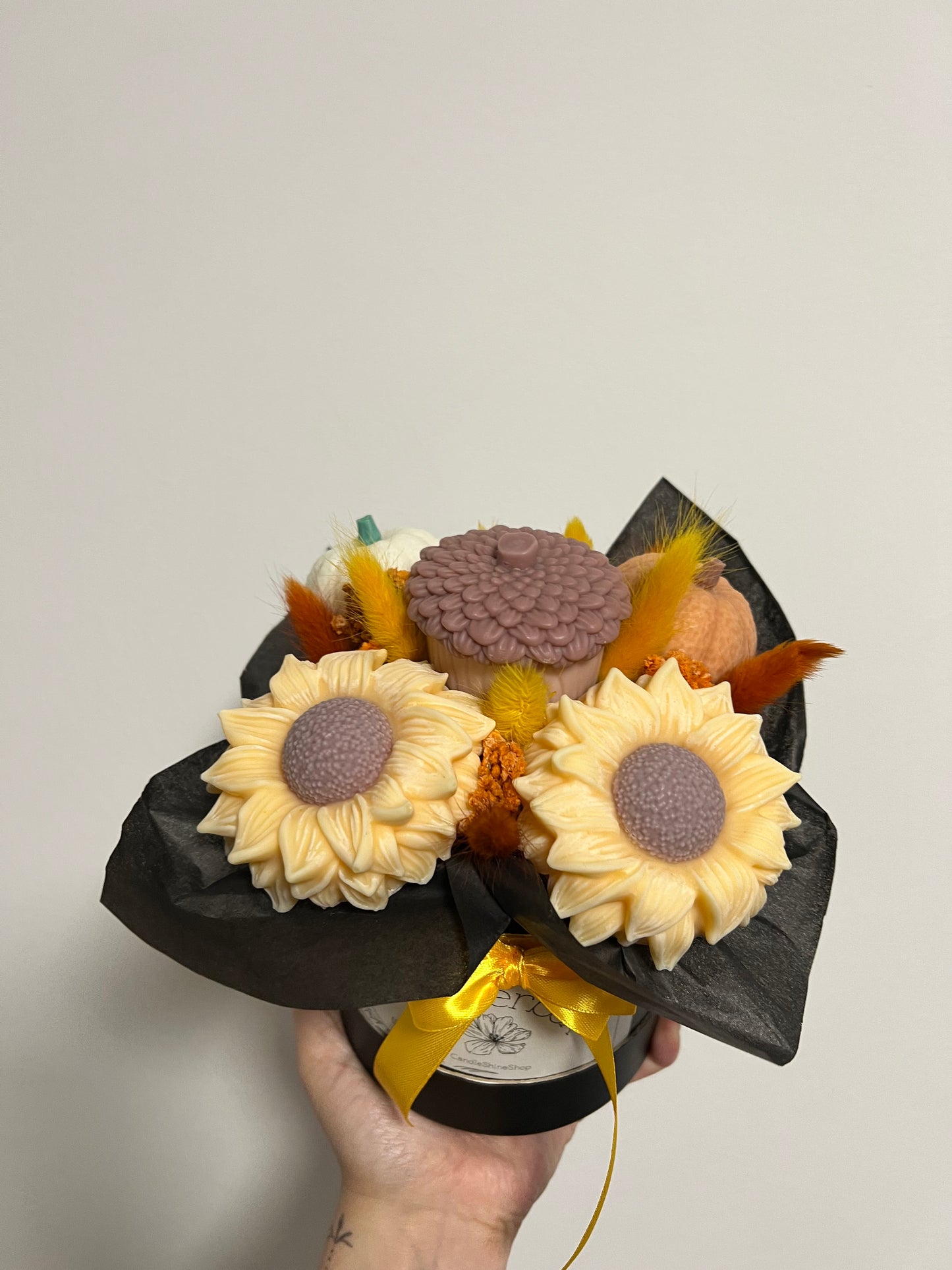 Herbst-Flowerbox Gelb / Schwarz