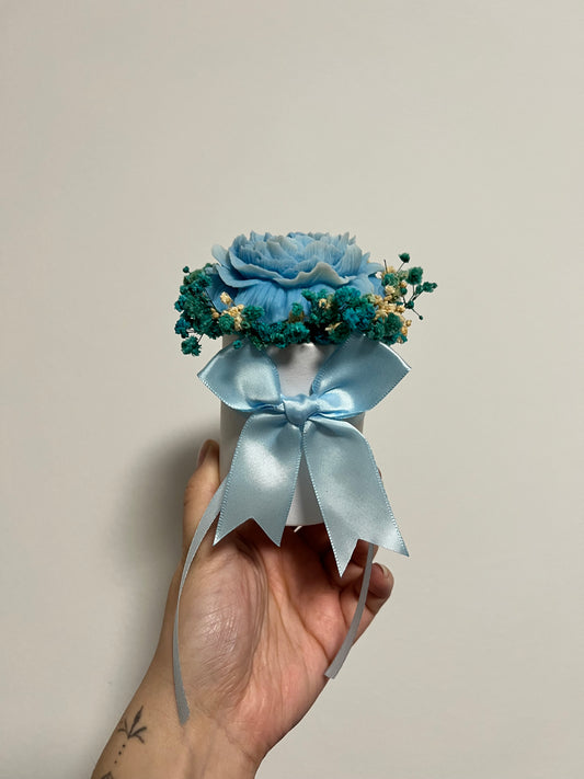 Flowerbox-Mini Blau / Weiß