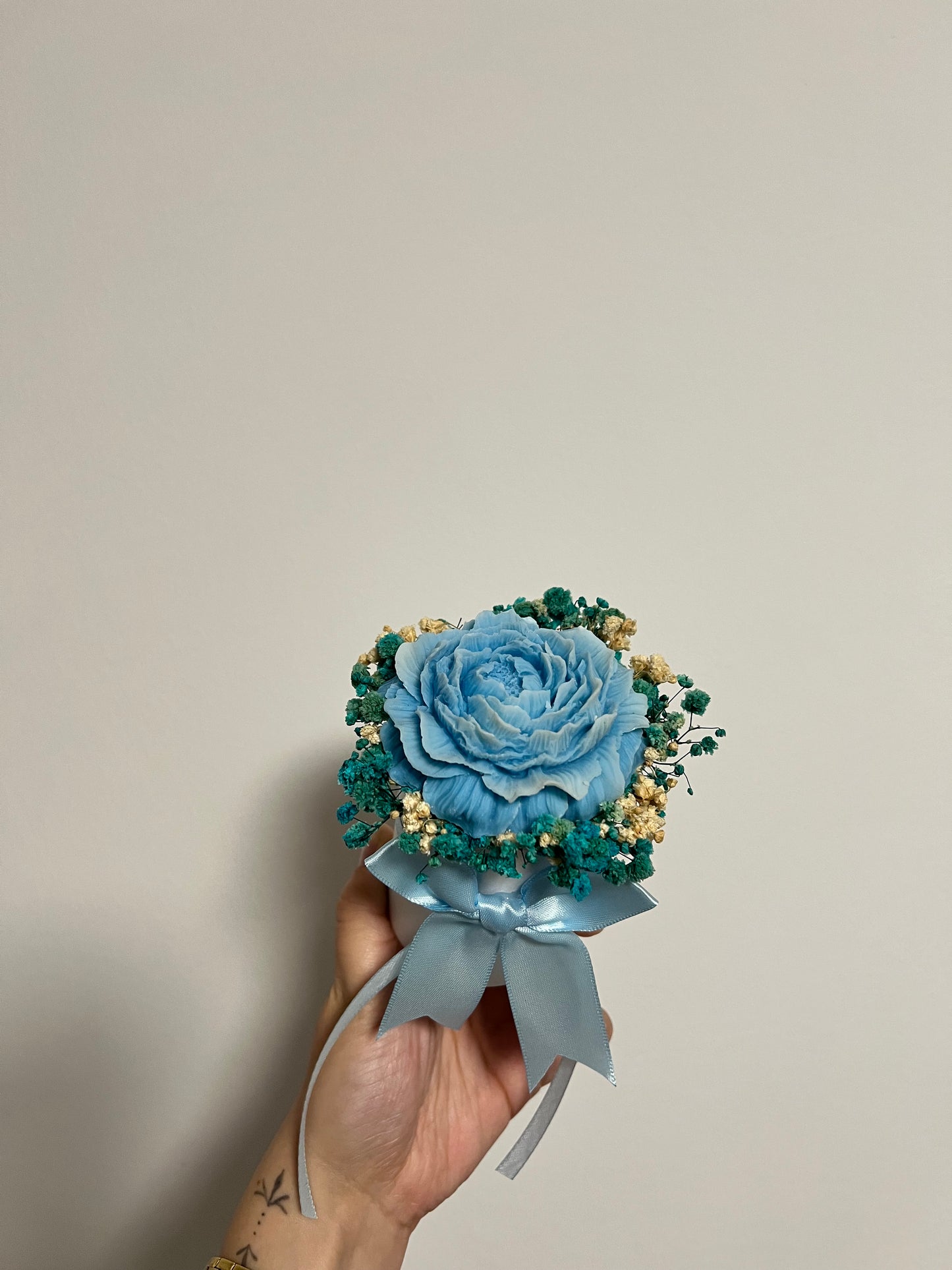 Flowerbox-Mini Blau / Weiß